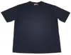 Bally 6301168 Men's Navy Blue Cotton V-neck Logo T-shirt In Blue