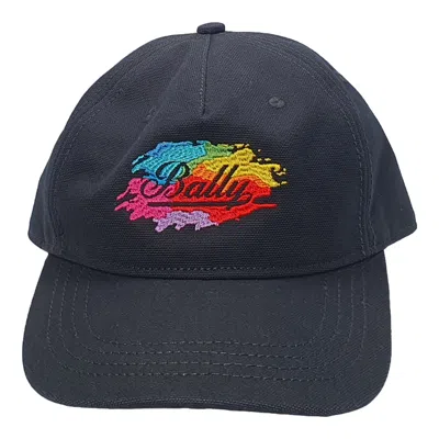 Bally 6301232 Black Baseball Cap In Blue