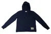 Bally 6301248 Unisex Navy Blue Hooded Sweatshirt In Blue