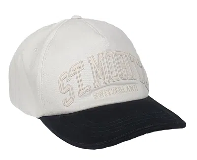 Bally 6302912 St Moritz White Baseball Cap In Black
