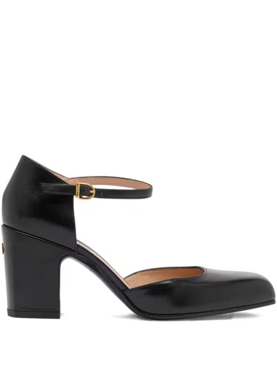 Bally 75mm Eclayr Ankle Strap Pumps In Black