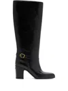 Bally 75mm Eclayr Leather Boots In Black