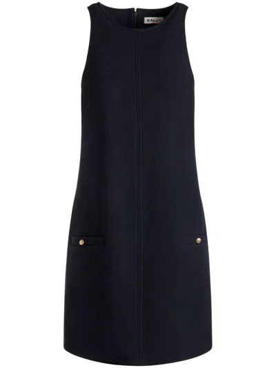 Bally A-line Wool Minidress In Blue