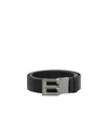 Bally Reversible And Adjustable Leather Belt In Black