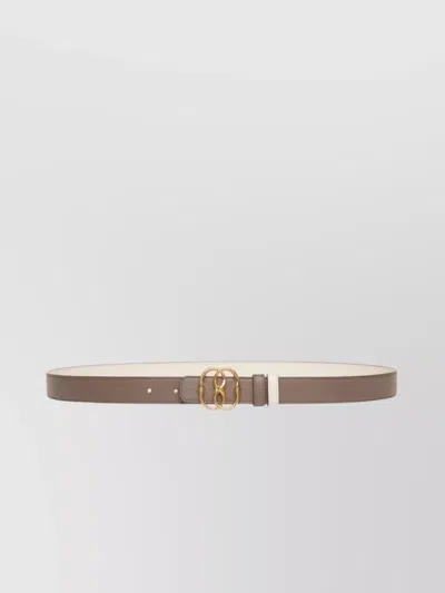 Bally Adjustable Fit Leather Emblem Belts