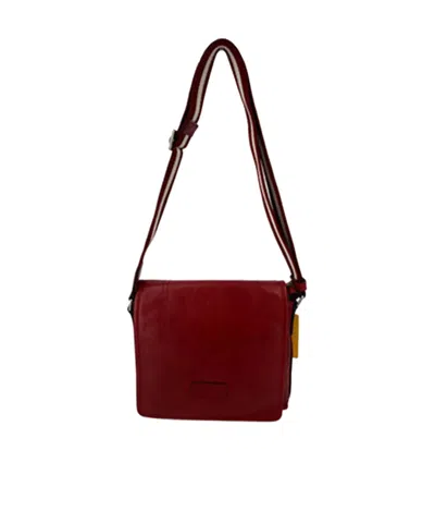 Bally Adjustable Shoulder Strap Shoulder Bag In Red