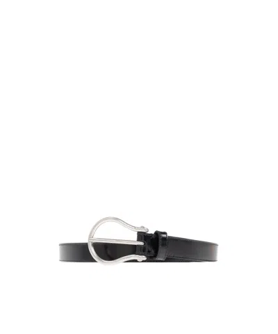 Bally Adjustable Waist Belt In Black