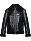 Bally Adrien Brody Leather Jacket In Schwarz