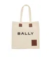 Bally Mini Akelai Canvas Tote Bag In Nude