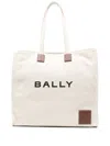 Bally Akelei Canvas Tote Bag With In Neutrals