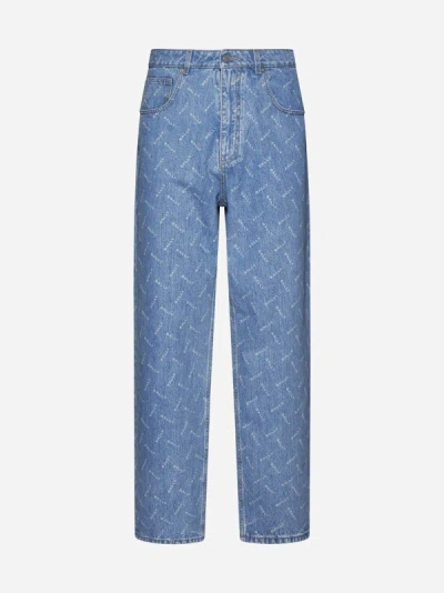 BALLY ALL-OVER LOGO JEANS