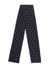 Bally All-over Printed Scarf In Peacoat 50
