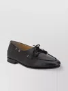 Bally Almond Toe Boat-inspired Leather Loafers