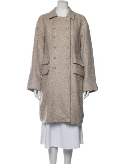 Pre-owned Bally Alpaca Coat In Neutrals