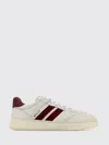 Bally Raise Sneaker In Plain Calf Leather In Animal Print