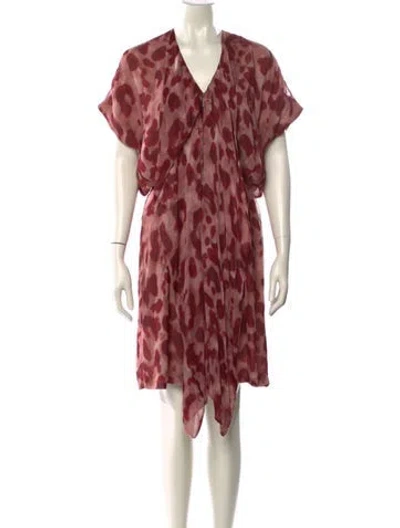 Pre-owned Bally Animal Print Mini Dress In Multi
