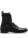 Bally Ankle Leather Boots In Black