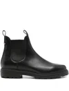 Bally Anni Moon Elastic-panel Leather Boots In Black