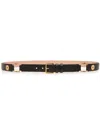 Bally Arkle Buckle Leather Belt In Black