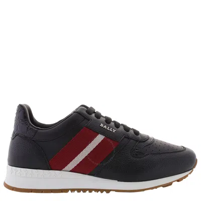 Bally Arnold-fo Black Grained Leather Low-top Sneakers