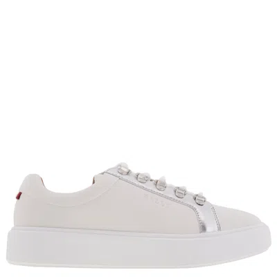 Bally Asaka Leather Low-top Sneakers In White