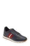 Bally Aseo Runner Sneaker In Ink/red