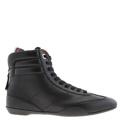 Bally Asha Leather High-top Sneakers In Black