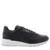 BALLY BALLY ASLER BLACK LEATHER LOW-TOP SNEAKERS