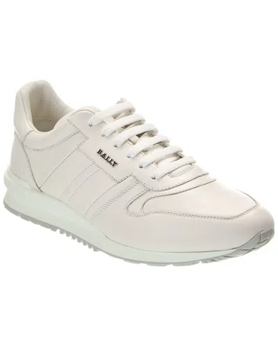 Bally Asler Leather Sneaker In White