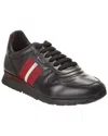 Bally Haldin Leather Sneaker In Black