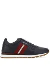 Bally Contemporary Low-top Sneakers With Perforated Design In Blue