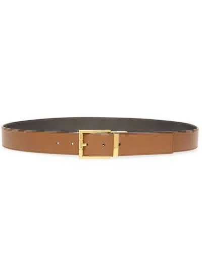 Bally Astory 35mm Belt In Burgundy