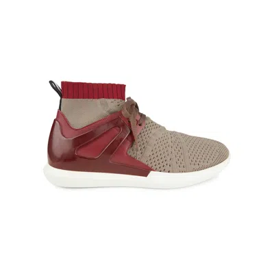 Bally Avallo Men's 6221331 Snuff Leather & Fabric Sneakers In Multi