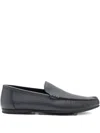 Bally Axony Grained Leather Loafers In Multi