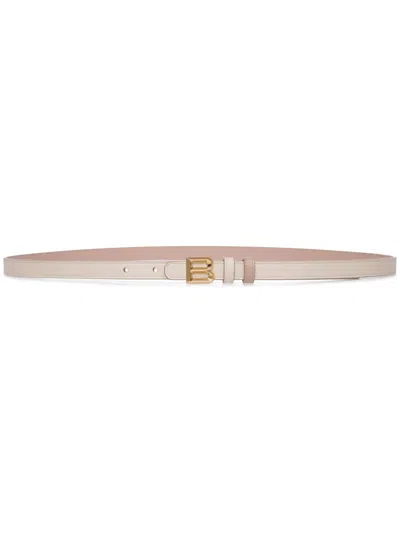 Bally B Bold 15mm Belt In White