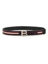 Bally B Bold Belt In Blackredbonepall