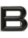 Bally B Bold Belt Buckle In Silver
