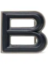 Bally B Bold Belt Buckle In Silver