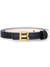 Bally B Bold Logo Leather Belt In Black