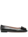 Bally B-bow Ballet Flats In Black