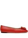 Bally B-bow Ballet Flats In Red