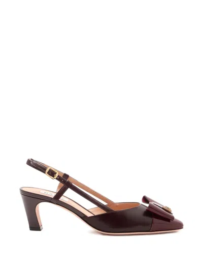Bally B-bow Slingback Heeled Pumps In Red