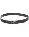 Bally Logo-plaque Adjustable Belt In Black