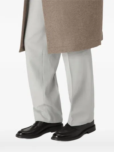 Bally B-chain Buckle Leather Loafers In Black