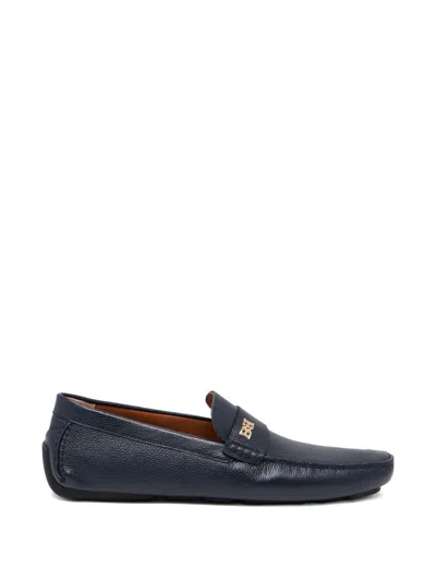 Bally B-chain Grained Leather Loafers In Multi
