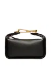 Bally Mini B-hook Xs Clipped Handle Leather Tote Bag In Black