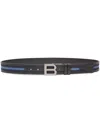 Bally B-logo Leather Belt In Black