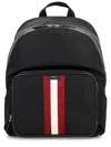 Bally Canvas Backpack With Adjustable Shoulder Straps In Orange