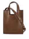 Bally Small Easy Leather Tote Bag In Brown