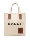 Bally Mini Akelai Canvas Tote Bag In Beige